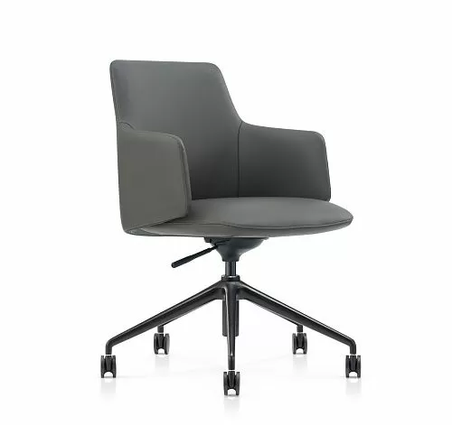 ТАУ/TAU Кресло-конференц СЕРЫЙ/ЧЕРНЫЙ