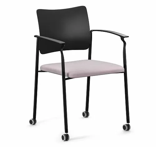 ПИНКО/PINKO Кресло на ч.колес, с/под ЧЕРНЫЙ/СЕРЫЙ/ЧЕРНЫЙ