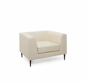 ЕВА АП/EVA UP Кресло, иск.кожа БЕЖЕВЫЙ/ЧЕРНЫЙ