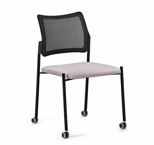 ПИНКО-СЕТКА/PINKO-MESH Кресло ч.база,б/под ЧЕРНЫЙ/СЕРЫЙ/ЧЕРНЫЙ