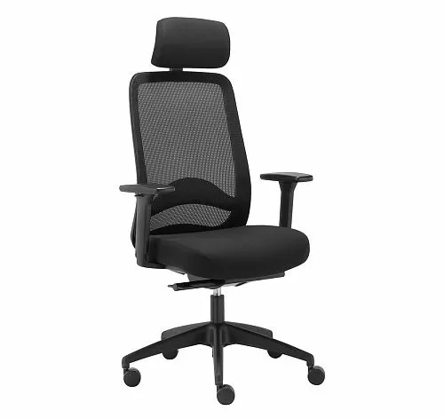 КЭРОТ АС/CAROT AS Кресло раб, глуб, пдг ЧЕРНЫЙ/ЧЕРНЫЙ