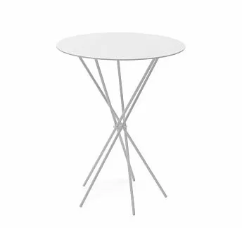 БОРА С/BORA S стол кофейный БЕЛЫЙ ГЛЯНЕЦ