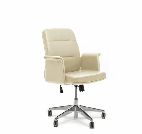КАРЛ/Б/KARL/B Кресло руководит БЕЖЕВЫЙ-АЛЮМ