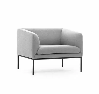 ЛИРО/LIRO кресло, ткань шерсть СЕРЫЙ M