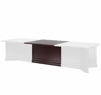 ДОЖ/DOGE Центр.модуль стола перег. ОРЕХ ТАНГАНЬИКА