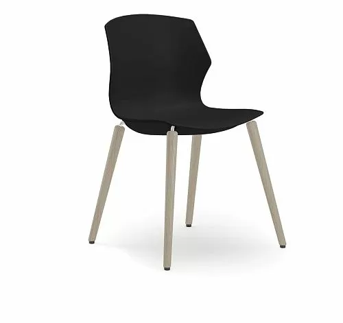 СОЛЕ/SOLE Кресло пластик 4бук ЧЕРН/БУК