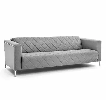 ВИСПО/VISPO 3м диван, ткань шерсть СЕРЫЙ M