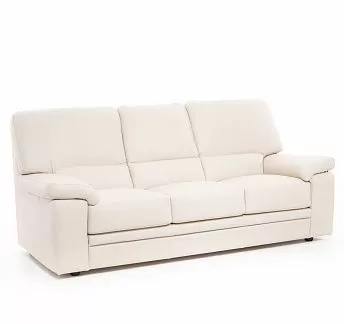 ЭЛЛА/ELLA Диван 3 мест. кожа БЕЖЕВЫЙ/КОЖА