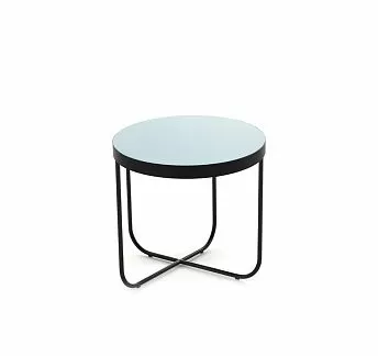 ЦИСТЕРНА С/CISTERNA S стол кофейный СТЕКЛО/ЧЕРНЫЙ