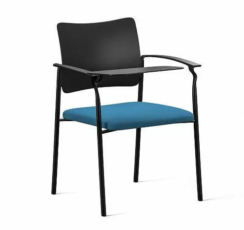 ПИНКО/PINKO Кресло со столик ч.опоры ЧЕРНЫЙ/ГОЛУБ/ЧЕРНЫЙ