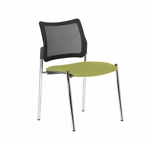 ПИНКО-СЕТКА/PINKO-MESH Кресло опоры, б/под ЧЕРНЫЙ/ЗЕЛЕНЫЙ/ХРОМ