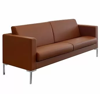 КАНАПЕ/CANAPE диван кожа натур КОРИЧНЕВЫЙ