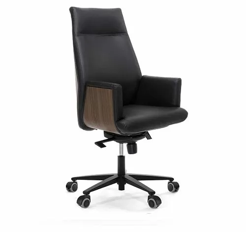 ЗЕВС/А/ZEUS/A Кресло руководит ч/орех ОРЕХ/ЧЕРНЫЙ/ЧЕРНЫЙ