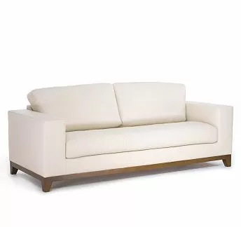 ПАЛЛАДИО/PALLADIO Диван 3 местный БЕЖЕВЫЙ/КОЖА