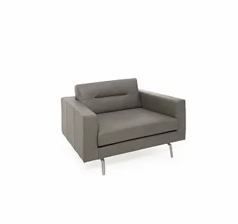 ТЕНО/TENO кресло, кожа, Romeo ТЕМНО-БЕЖЕВЫЙ/ПОЛИР