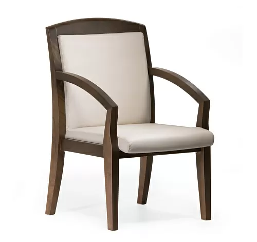 СЕНАТОР/SENATOR Кресло на 4-х опорах БЕЖЕВЫЙ/ОРЕХ