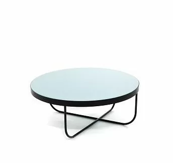 ЦИСТЕРНА Л/CISTERNA L стол кофейный СТЕКЛО/ЧЕРНЫЙ