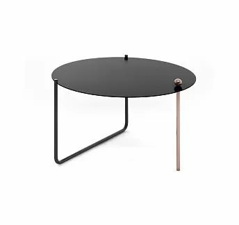 КОФЕ НЕО М/COFFEE NEO M стол кофейный ЧЕРНЫЙ/БРОНЗОВЫЙ