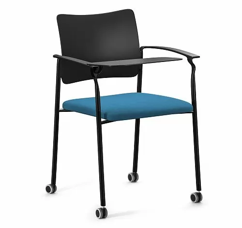 ПИНКО/PINKO Кресло со столик,ч.колес ЧЕРНЫЙ/ГОЛУБ/ЧЕРНЫЙ