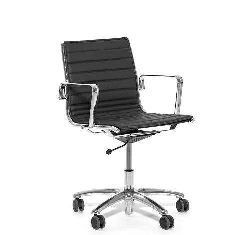 ЛАЙТ/Б/LIGHT/B Кресло сред.спинка ЧЕРНЫЙ