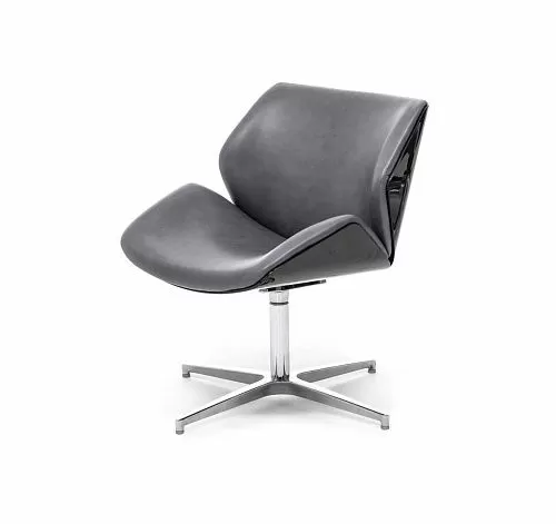 ШАРМ/CHARM Кресло лаунж дер СЕРЫЙ/ЧЕРНЫЙ